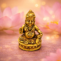 Brass Kubera Idol | Lord Kubera Statue for Home Pooja Room & Temple Décor