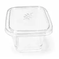 PVC Square Dessert Tub 400ml