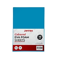 Pack of 10 A5 Blue Coloured EVA Foam Sheets