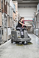 Karcher KM 85/50 R Bp Battery Powered Ride-on Sweeper