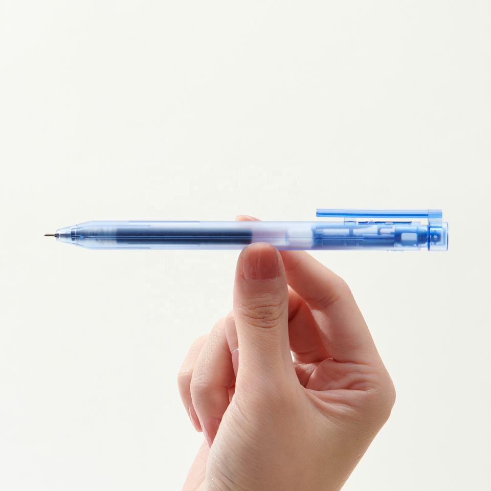 Kaco K8 Transparent Retractable Gel Pens 0.5 Black
