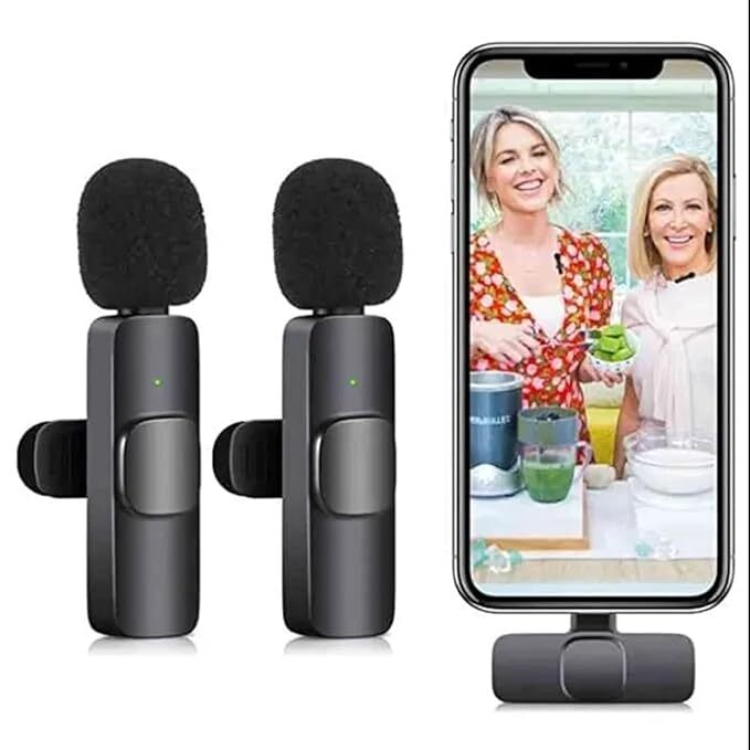 K9 Dual Collar Mic For Android Type C Supported Microphone