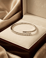925 Silver Luminescent Aura Bangle