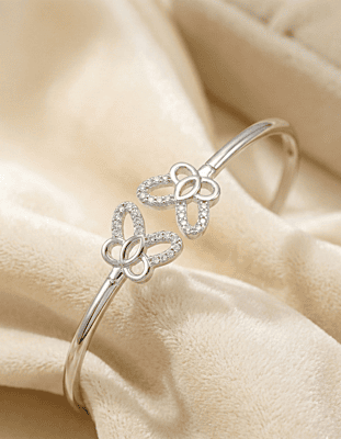 925 Silver Ethereal Butterfly Garden Bangle