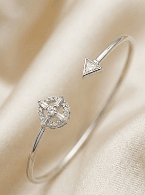 925 Silver Celestial Compass Cuff Bangle