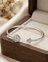 925 Silver Celestial Compass Cuff Bangle