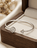 925 Silver Celestial Compass Cuff Bangle