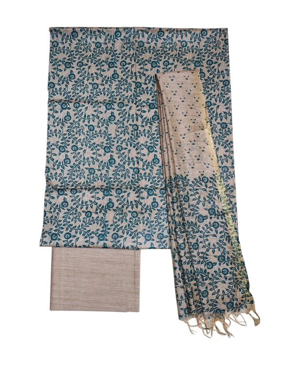 Feroza kalamkari Unstitched Salwar Suit Dress Material with Dupatta for Women