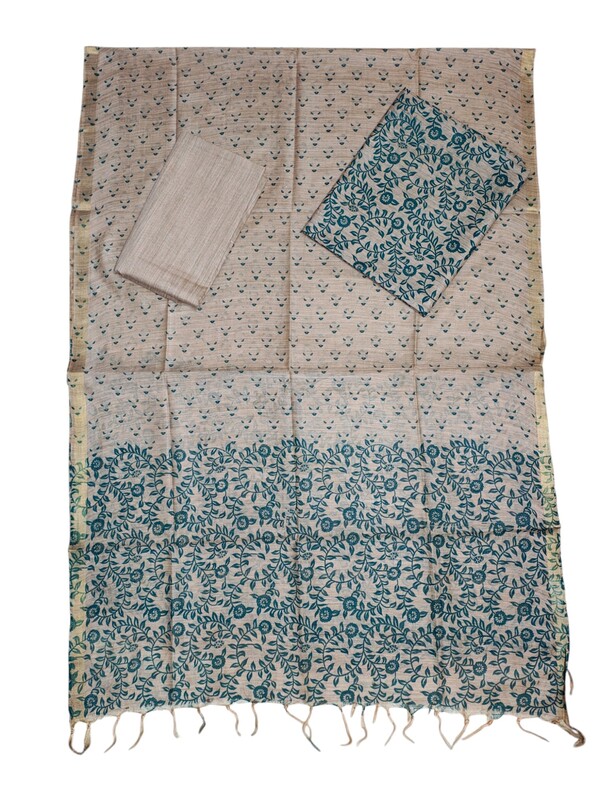 Feroza kalamkari Unstitched Salwar Suit Dress Material with Dupatta for Women