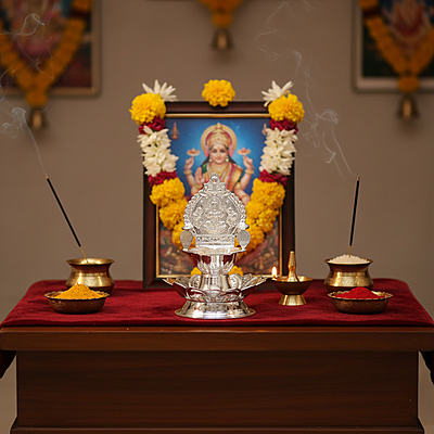 Silver Lotus Kamatchi Diya 19grams