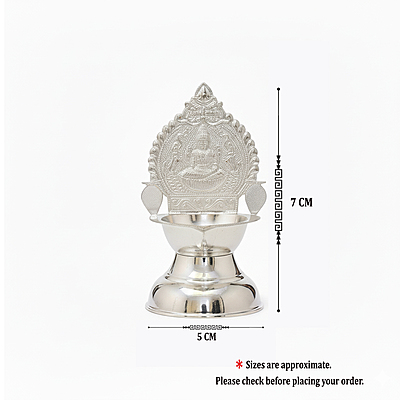 Silver Kamakshi Diya (38 grams)
