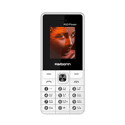 Karbonn  Mobile Phone KU3+ White & Grey Dual Sim
