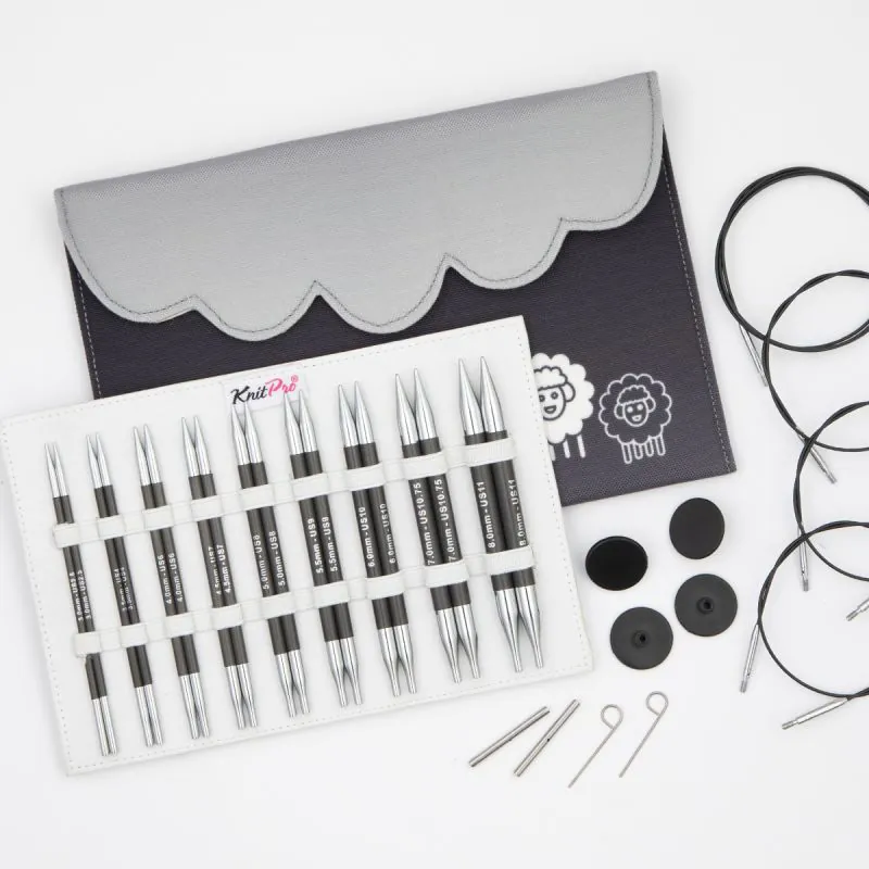 KnitPro Karbonz Deluxe Interchangeable  Needle Set 13cm/5"-41635