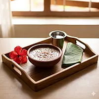 Karkidaka Kanji porridge served as a traditional morning wellness ritual