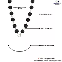 Silver Karungali Mala 54 Beads β 30 Inch