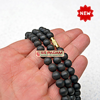 8mm Karungali Kattai Ebony Wood Unpolished Pure & Natural Neck Mala