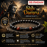 Shiv Damru Ebony Wood Karungali Bracelet