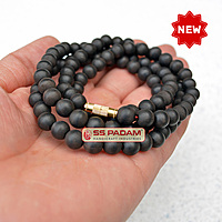 8mm Karungali Kattai Ebony Wood Unpolished Pure & Natural Neck Mala