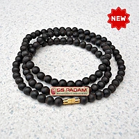 8mm Karungali Kattai Ebony Wood Unpolished Pure & Natural Neck Mala