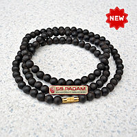 8mm Karungali Kattai Ebony Wood Unpolished Pure & Natural Neck Mala