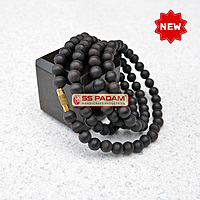 8mm Karungali Kattai Ebony Wood Unpolished Pure & Natural Neck Mala