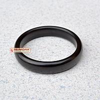 Black Ebony Wood Karungali Kada/Bangle – Flat Shape (Unisex)