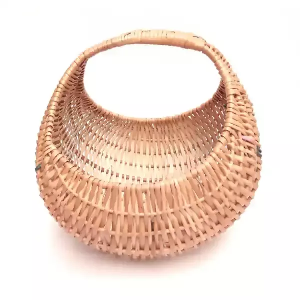 Handmade Wicker Chand Basket in Kashmiri willow, rustic decor and storage
