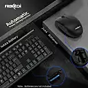 FRONTECH Wireless Keyboard and Mouse Combo | Membrane Keys with Retractable Stands | USB Plug & Play | Ergonomic & Comfortable Design | 1 Year Warranty (KB-0026, Black)