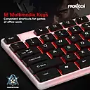 Frontech KB-0042P – RGB gaming keyboard with mechanical feel, USB connection, anti-ghosting keys & durable build. Designed for fast-paced gaming.