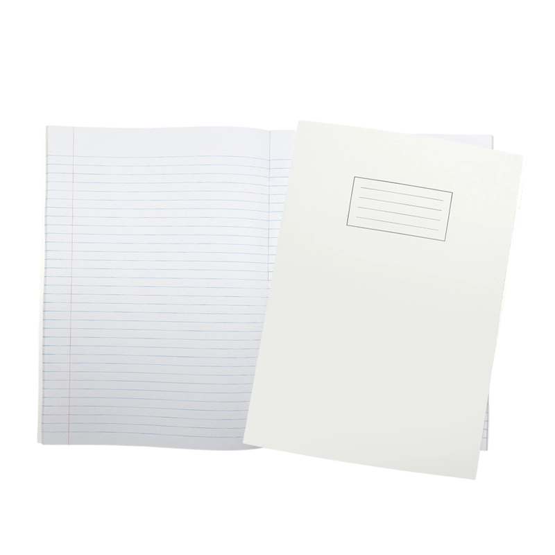 Janrax A4 White 80 Pages Feint and Ruled Exercise Book