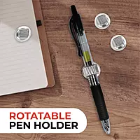 Self Adhesive Single Metal Pen Holder - Pencil Clip Grip Storage