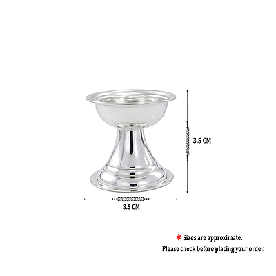 Silver Kerala Diya Set Silver Kerala Diya Set