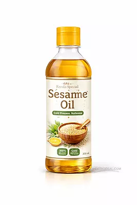 Kerala special sesame oil nallenna 300 ml in food grade plastic bottle
