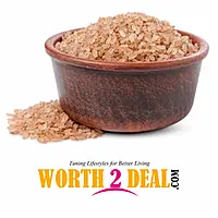 Kerala Unda Matta Rice in a rustic brown clay pot on white background with Worth2Deal branding