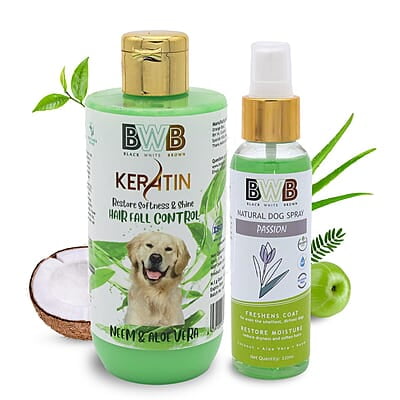 Keratin Shampoo (250 ml + deospray)- Neem & Aloevera