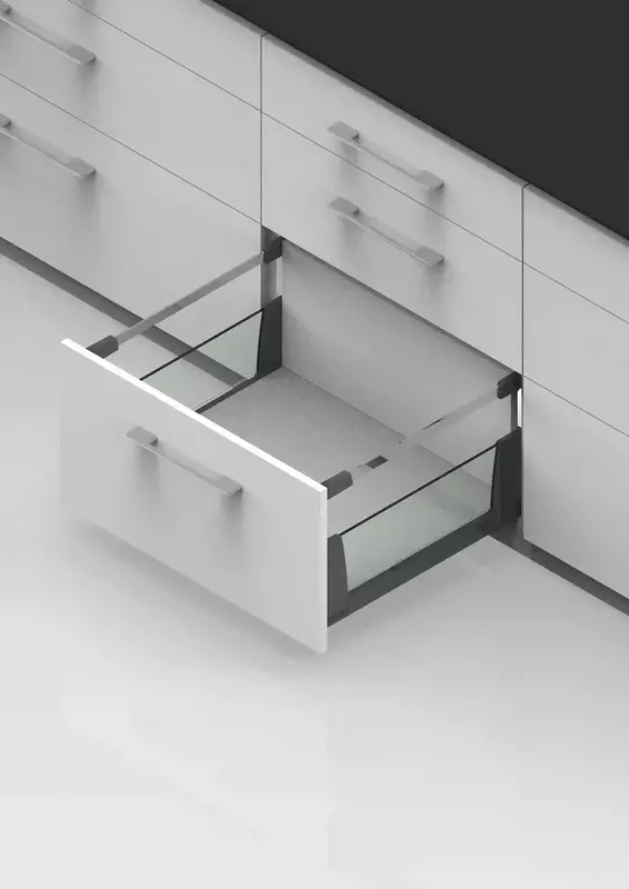 Kessebohmer MiO6 Glass Tandem Box 500 mm