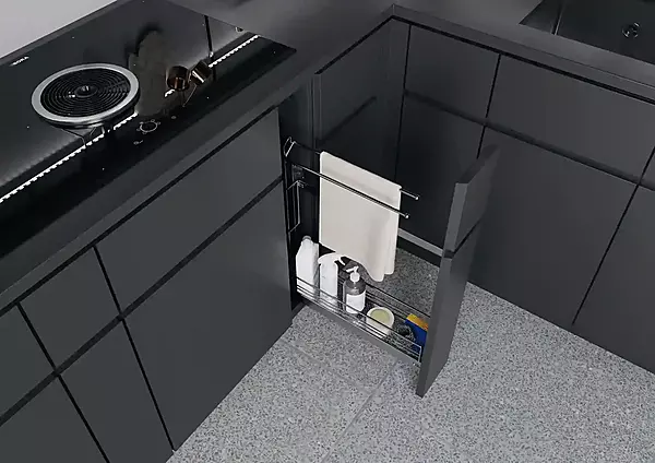 Kessebohmer Towel Pullout- 150 mm