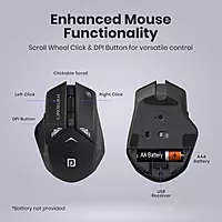 Portronics Key9 Combo Wireless Keyboard and Mouse Set for PC & Laptop (Black) Portronics Key9 Combo Wireless Keyboard and Mouse Set for PC & Laptop (Black)