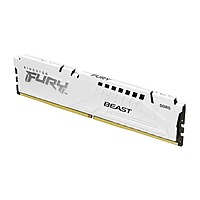 Kingston Fury Beast White 16GB 5200MHz DDR5 RAM – CL40 | UDIMM | Intel XMP | Lifetime Warranty