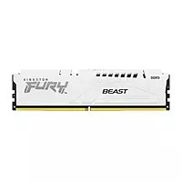 Kingston Fury Beast White 16GB 5200MHz DDR5 RAM – CL40 | UDIMM | Intel XMP | Lifetime Warranty