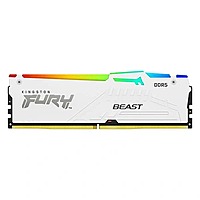 Kingston Fury Beast RGB White 16GB 6000MHz DDR5 RAM – CL36 | UDIMM | Intel XMP & AMD EXPO