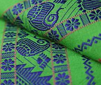 Khaadi Embroidered Parrot Green Saree with BP