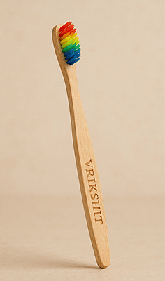 Bamboo kids brush | Sustainable | Charcoal bristles | Biodegradable Bamboo kids brush | Sustainable | Charcoal bristles | Biodegradable