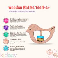 Hello World Baby Gift Set – Crochet Rattle, Wooden Teethers & Cotton Towel|Mixed Teether Gift Set