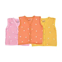 Dyed Muslin Jabla Button Tops | Set of 3