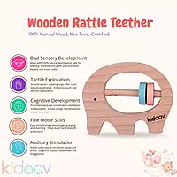 Hello World Baby Gift Set – Crochet Rattle, Wooden Teethers & Cotton Towel|Mixed Teether Gift Set