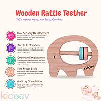 Hello World Baby Gift Set – Crochet Rattle, Wooden Teethers & Cotton Towel|Mixed Teether Gift Set