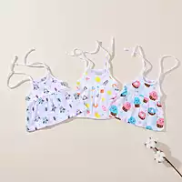 Muslin Frock Knot Baby Dress | Organic Cotton Baby Clothing | Set of 3