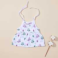 Muslin Frock Knot Baby Dress | Organic Cotton Baby Clothing | Set of 3