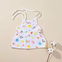 Muslin Frock Knot Baby Dress | Organic Cotton Baby Clothing | Set of 3